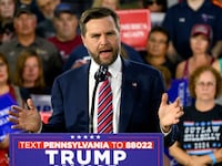 The Trump campaign attacked Kamala Harris’ “interns” after the Democratic nominee’s team launched a broadside against JD Vance for lamenting that school shootings are an unfortunate “fact of life” that warrants more robust security in public schools.