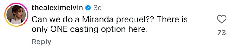 On Instagram, commenters were excited about a prequel.