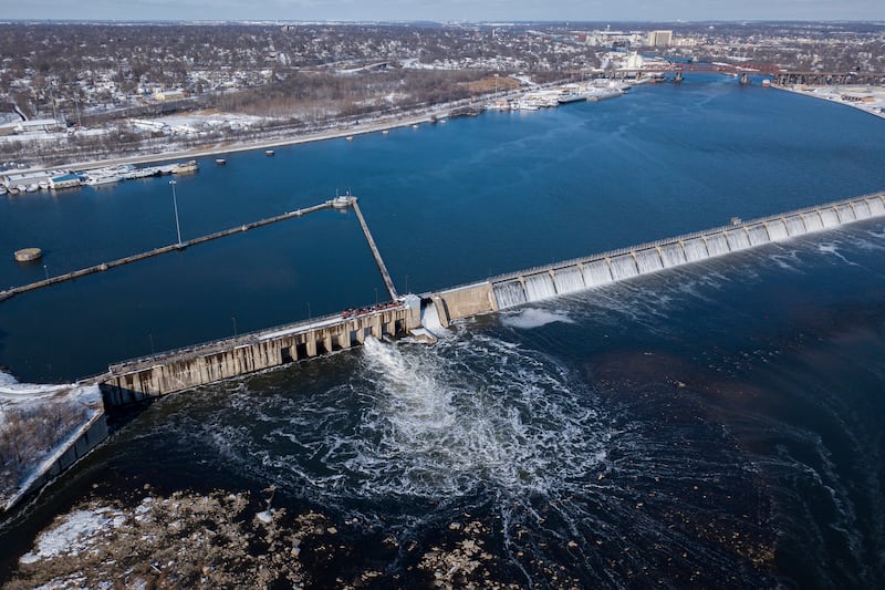 The Brandon Road Lock and Dam