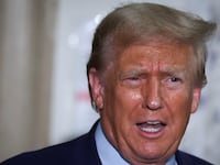 Donald Trump attends the Trump Organization civil fraud trial, in New York State Supreme Court in the Manhattan borough of New York City, U.S., October 24, 2023.