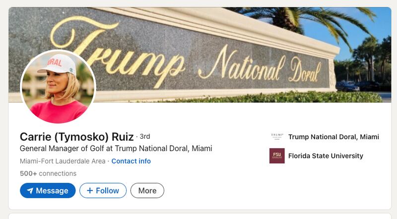 Carrie Ruiz's LinkedIn Page