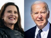 Gretchen Whitmer and Joe Biden