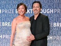 Nicole Shanahan and Sergey Brin