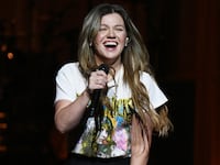 LAS VEGAS, NEVADA - JULY 11: Kelly Clarkson kicks off new Las Vegas residency "Kelly Clarkson: Studio Sessions" at The Colosseum at Caesars Palace on July 11, 2025 in Las Vegas, Nevada. (Photo by Denise Truscello/Getty Images for Live Nation Las Vegas )