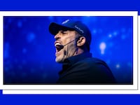 Tony Robbins speaking at an event