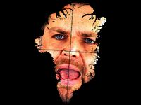 JD Vance's face inside the shape of Greenland