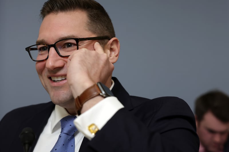 Rep. Guy Reschenthaler (R-PA) speaks during a hearing before the House Committee on Rules January 31, 2023 in Washington, DC.