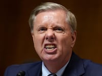 WASHINGTON, DC - SEPTEMBER 27: U.S. Sen. Lindsey Graham speaks during testimony by U.S. Supreme Court nominee Brett Kavanaugh before the Senate Judiciary Committee at the Dirksen Senate Office Building on Capitol Hill September 27, 2018 in Washington, DC. Christine Blasey Ford, a professor at Palo Alto University and a research psychologist at the Stanford University School of Medicine, has accused Kavanaugh of sexually assaulting her during a party in 1982 when they were high school students in suburban Maryland. (Photo by Andrew Harnik-Pool/Getty Images)