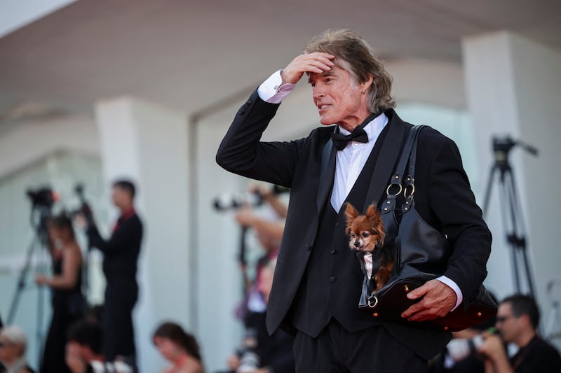 Ronn Moss poses on the red carpet during the Venice Film Festival on September 6, 2024.