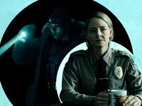 A photo illustration showing Jodie Foster and Kali Reis in True Detective Night Country.