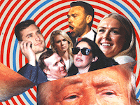 An animation showing the 10 most powerful figures rising behind the scenes in MAGA