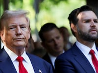 J.D. Vance and Donald Trump stand side-by-side.