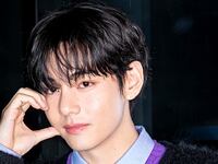 SEOUL, SOUTH KOREA – DECEMBER 17, 2025: Kim Tae-Hyung, V of BTS attends a year-end event at the CELINE flagship store in Cheongdam-dong, Gangnam-gu, Seoul. (Photo by iMBC/Imazins via Getty Images)