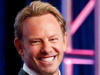 Ian Ziering smiles during a panel for the Fox television series “BH90210” at the Summer TCA (Television Critics Association) Press Tour in Beverly Hills, California, U.S., August 7, 2019.