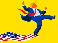 Donald Trump illustration, illo