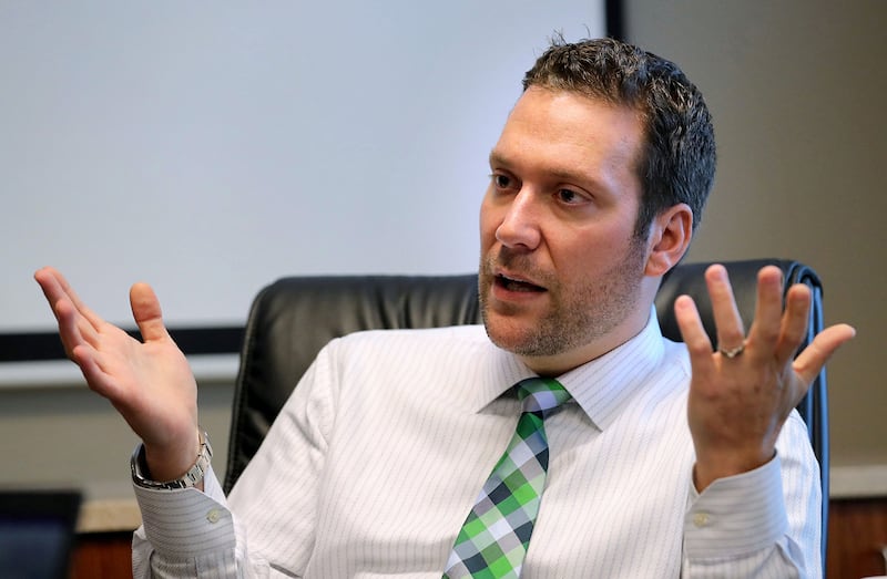 Seminole County Tax Collector Joel Greenberg talks to the Orlando Sentinel, Monday, Sept. 30, 2019, during an interview at his office in Lake Mary. (Joe Burbank/Orlando Sentinel/Tribune News Service via Getty Images)