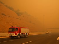 wildfire climate change global warming haze greece california sweden arctic circle