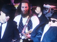 Blues Brothers (Duck Dunn, Dan Aykroyd, Steve Cropper, John Belushi and Matt Murphy) perform.