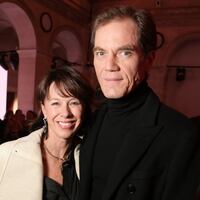 Christy Bush and Michael Shannon on January 24, 2026 in Paris, France.
