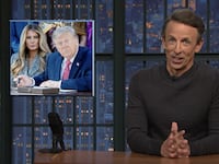 Seth Meyers noticed something strange about the way Trump compliments Melania.
