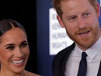 Meghan Markle, left, and Prince Harry at the 2022 Robert F. Kennedy Human Rights Ripple of Hope Award Gala in New York City, U.S., December 6, 2022.