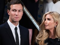 UNITED STATES - MARCH 4: Ivanka Trump and her husband Jared Kushner are seen during her father President Donald Trump's address to a joint session of Congress in the House Chamber of the U.S. Capitol on Tuesday, March 4, 2025. (Tom Williams/CQ-Roll Call, Inc via Getty Images)
