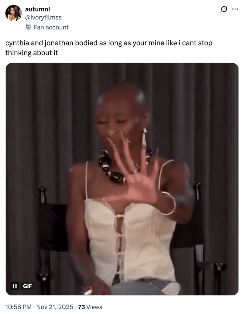 A post on X