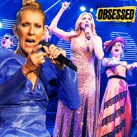 A photo illo illustration of Céline Dion and the cast of Titaníque.