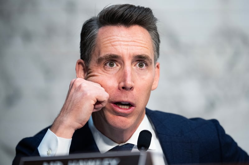 Sen. Josh Hawley, R-Mo., questions FBI Director Kash Patel during the Senate Judiciary Committee hearing titled "Oversight of the Federal Bureau of Investigation," in Hart building on Tuesday, September 16, 2025.