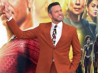 Zachary Levi attends the world premiere of “Shazam! Fury of the Gods” at the Regency Village Theatre in Los Angeles, March 14, 2023.