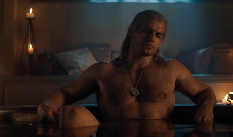 Actor Henry Cavill admitted he dehydrated himself before filming shirtless scenes in "The Witcher."
