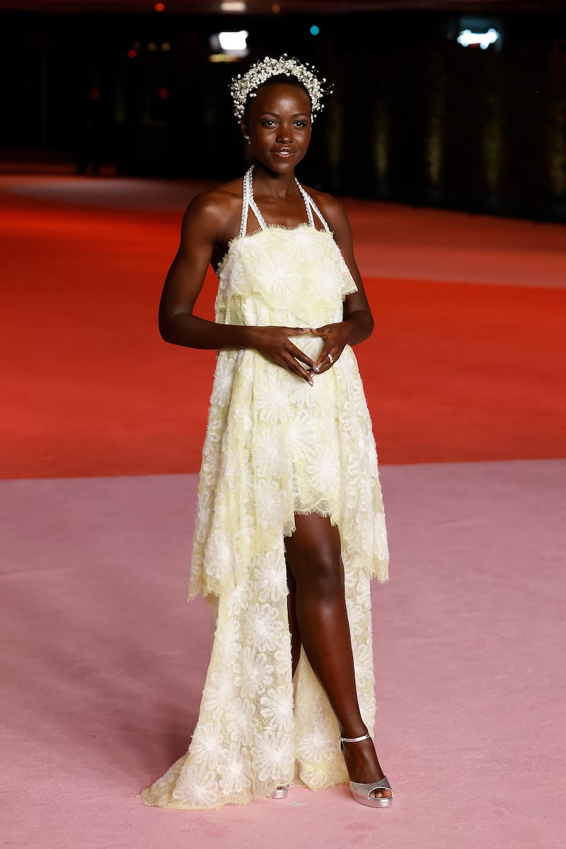 Lupita Nyong'o is known for her great style. Here at the 2023 Academy Museum Gala in Los Angeles.