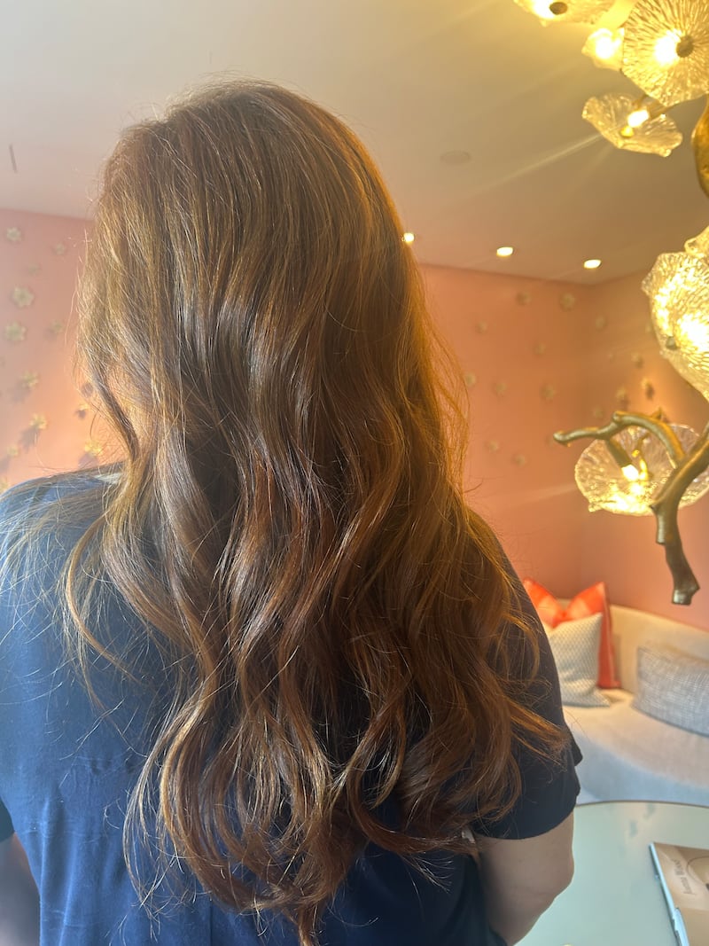 My glorious blowout results, courtesy of the Hair Atelier.