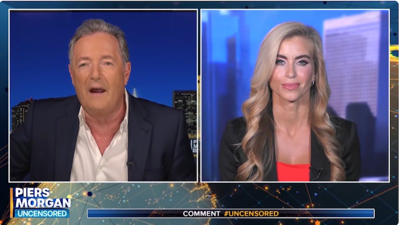 Piers Morgan told Katie Zacharia she “sounded like a robot.”