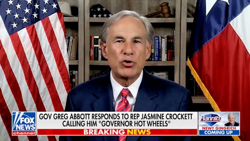 Abbott, who has been in a wheelchair since an accident in his mid 20s, appeared on Hannity to respond to Crockett.