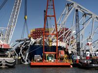 Francis Scott Key Bridge wreckage