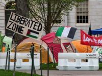 Photograph of more tents.