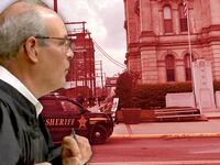 Judge Joseph Bruzzese survived an attack by a gunman in Steubenville, Ohio, after he returned fire Monday morning. The sheriff said he told Bruzzese to pack heat.