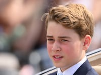 Prince George of Wales and his younger sister, Princess Charlotte, rode in the Ascot Landau for the ceremonial occasion.