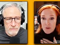 Jon Stewart, Jen Psaki podcast