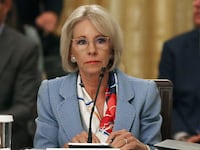 Then-Education Secretary Betsy DeVos