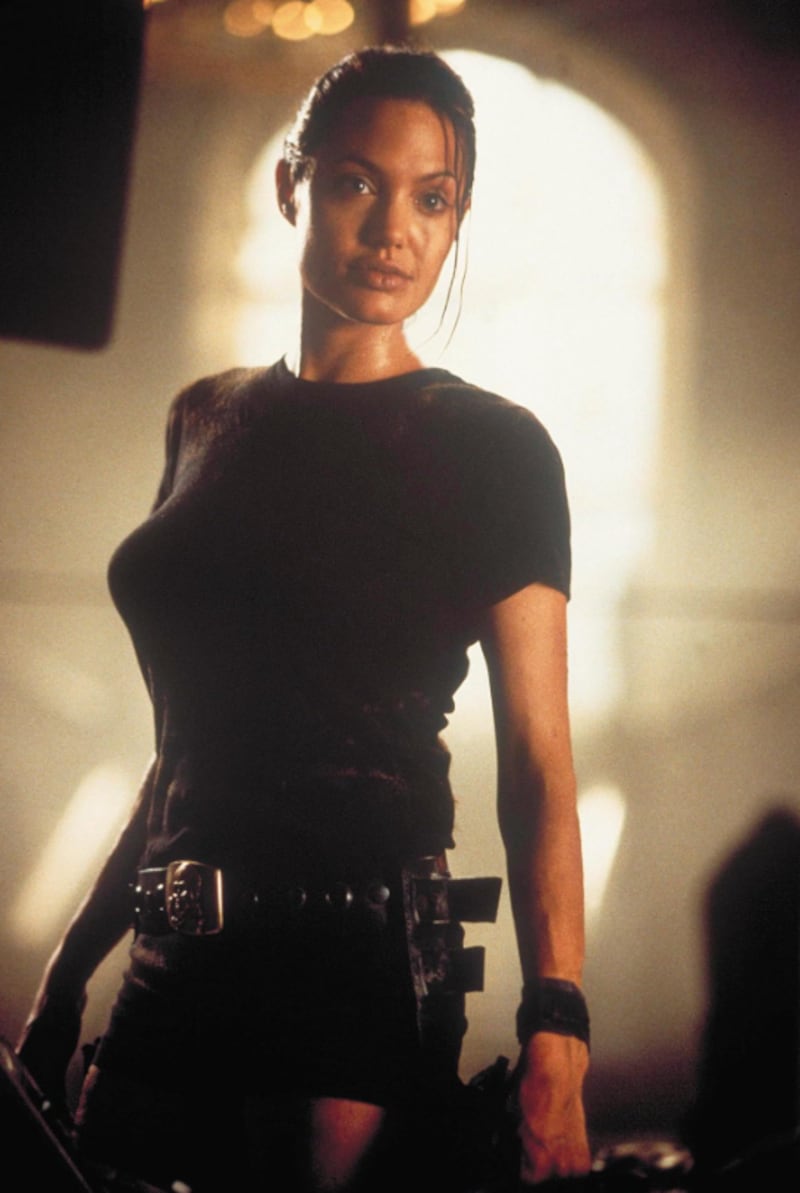 Angelina Jolie as Lara Croft.