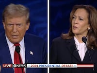 Donald Trump and Kamala Harris hold their first debate.