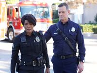 Angela Bassett and Peter Krause