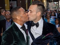 Don Lemon and Tim Malone after getting married.