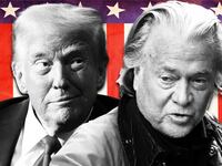 Donald Trump, Steve Bannon illustration