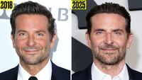 Bradley Cooper in 2018 and 2025