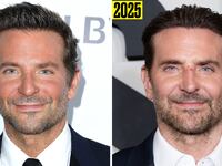 Bradley Cooper in 2018 and 2025