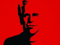 Silhouetted image of Jeffrey Epstein