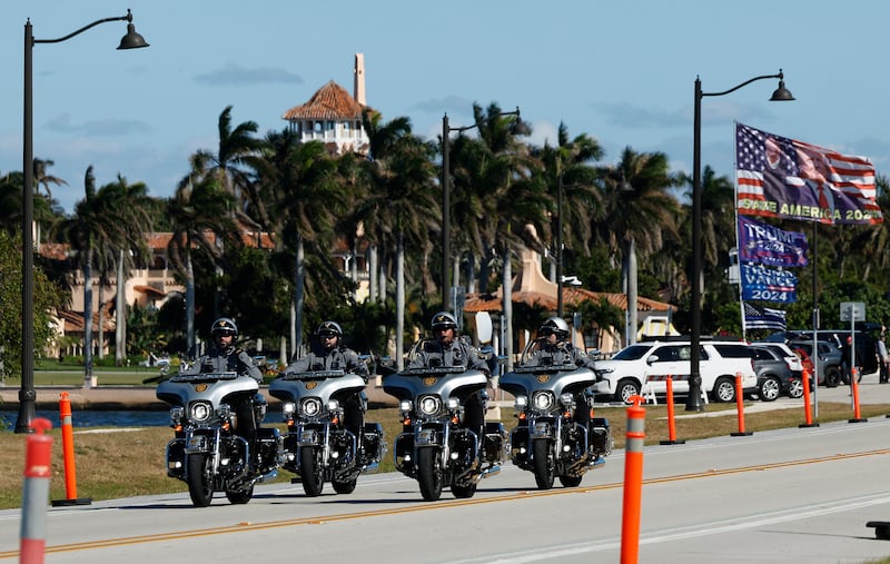 Interviews are being conducted at Mar-a-Lago in Palm Beach, Florida.